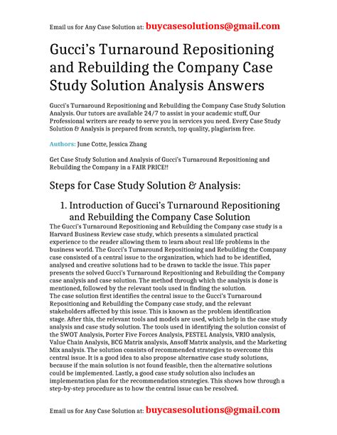 gucci group nv a case analysis|Gucci's Turnaround: Repositioning and Rebuilding the Company.